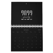 2023 Minimale agenda voor zwart-wit Kalender (Jan 2027)