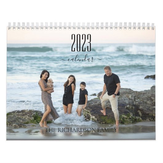 2023 Minimalistische, moderne, aangepaste foto Kalender (Hoes)