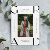 2023 Modern College Student Afstuderen Aankondigingskaart