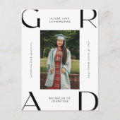 2023 Modern College Student Afstuderen Aankondigingskaart (Voorkant)