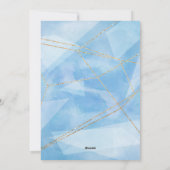 2023 Modern Yarly Calendar Corporate Blue Gold Feestdagenkaart (Achterkant)