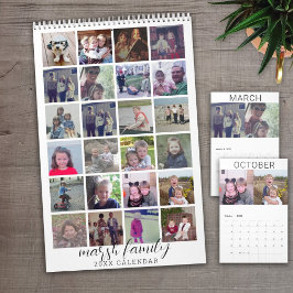 2023 Moderne familie 24 Foto - zwart wit minimaal Kalender