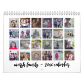 2023 Moderne reeks 24 Foto minimaal Kalender (Hoes)