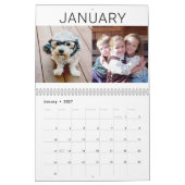 2023 Moderne reeks 24 Foto minimaal Kalender (Jan 2027)
