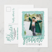 2023 Moderne Scrip-fotograafpartij penseel Uitnodiging Briefkaart (Voorkant / Achterkant)