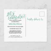 2023 Moderne Scrip-fotograafpartij penseel Uitnodiging Briefkaart (Achterkant)