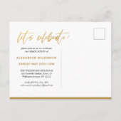 2023 Moderne Trendy 4 Foto Collage Afstuderen Uitnodiging Briefkaart (Achterkant)