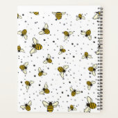 2023 Monogram Bumblebees Patroon Wekelijks Maandel Planner (Achterkant)
