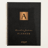 2023 Monogrammed elegant goud modern Planner (Voorkant)