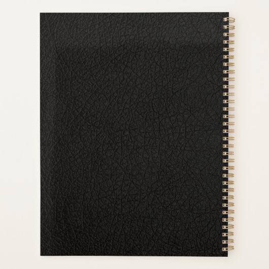 2023 Monogrammed elegant goud modern Planner (Achterkant)