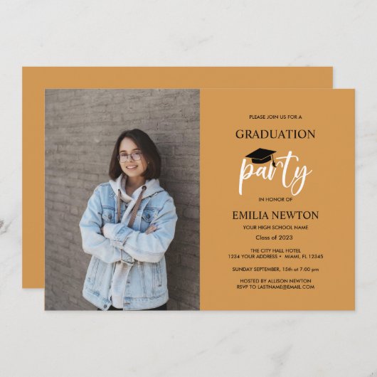 2023 Mosterd zwarte fotograaf Kaart (Voorkant / Achterkant)