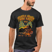 2023 MYRTLE BEACH BIKE RALLY CHECKERED FLAGS ON FR T-SHIRT (Voorkant)