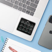 2023 Neon 52 Week Kalender van Janz Sticker (Laptop met iPhone)