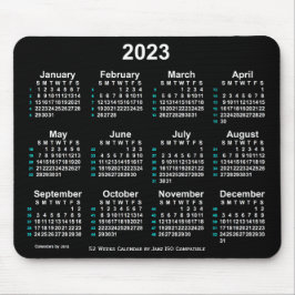2023 Neon White 52 weken ISO-kalender door Janz Muismat