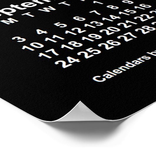 2023 Neon White Muurkalender door Janz Poster (Hoek)