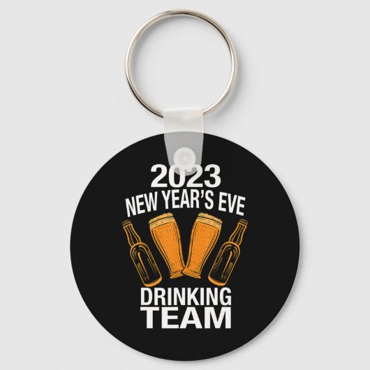 2023 Nieuw Jaar & #39;s Eve Drink Team Sleutelhanger (Voorkant)