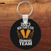 2023 Nieuw Jaar & #39;s Eve Drink Team Sleutelhanger (Voorkant)
