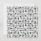 2023 Nieuwe jaren zwart-wit foto Kaart (Achterkant)