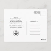 2023 Nieuwjaar Business Festive Pine Bough Gold Briefkaart (Achterkant)