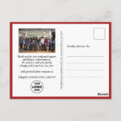 2023 Nieuwjaar Business Photo Festive Pine Bough Briefkaart (Achterkant)