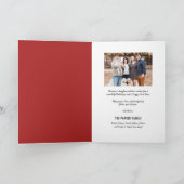 2023 Nieuwjaar Festive Pine Bough Gold Script Phot Feestdagen Kaart (Binnen)