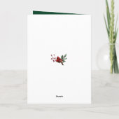 2023 Nieuwjaar Festive Pine Bough Gold Script Phot Feestdagen Kaart (Achterkant)