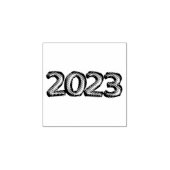 2023 Nieuwjaar Rubberstempel (Afrduk)