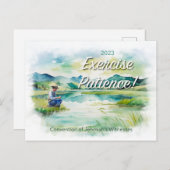 2023 Oefengeduld! Briefkaart van het JW-verdrag (Voorkant / Achterkant)