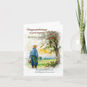 2023 Oefengeduld! JW Conventie Doop Kaart