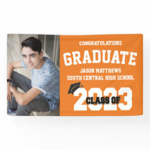 2023 Oranje Afstuderen banner met Pet