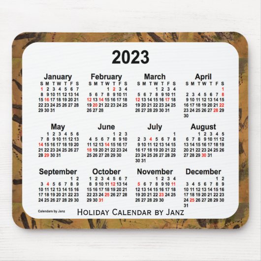 2023 Oranje feestdag Art Agenda van de Janz-Muisma Muismat (Voorkant)