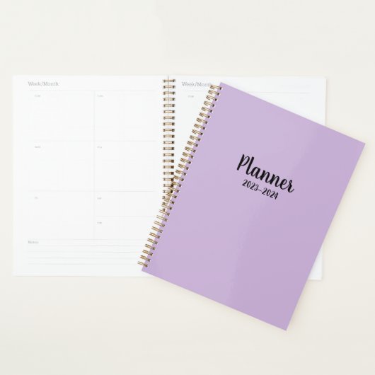 2023 paarse Maandelijks/Wekelijks Planner (Display)