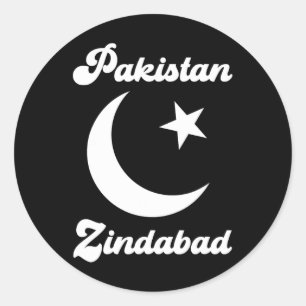 2023 Pakistan Zindabyd Dil Pakistani Heart Flag PR Ronde Sticker