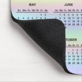 2023 Pastel Rainbow Holographic Calendar Muismat (Hoek)