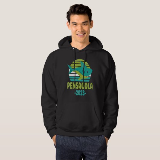 2023 Pensacola Florida Shark Hoodie (Voorkant volledig)