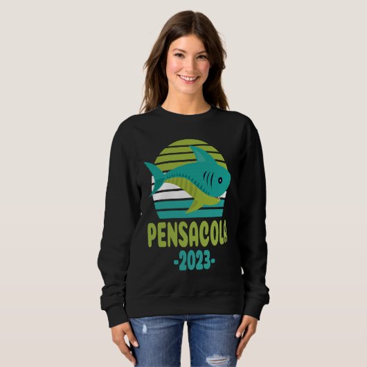 2023 Pensacola Florida Shark Trui (Voorkant volledig)