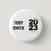 2023 PHDone Afstuderen Gift Ronde Button 3,2 Cm (Voorkant)
