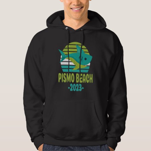2023 Pismo Beach California Shark Hoodie (Voorkant)