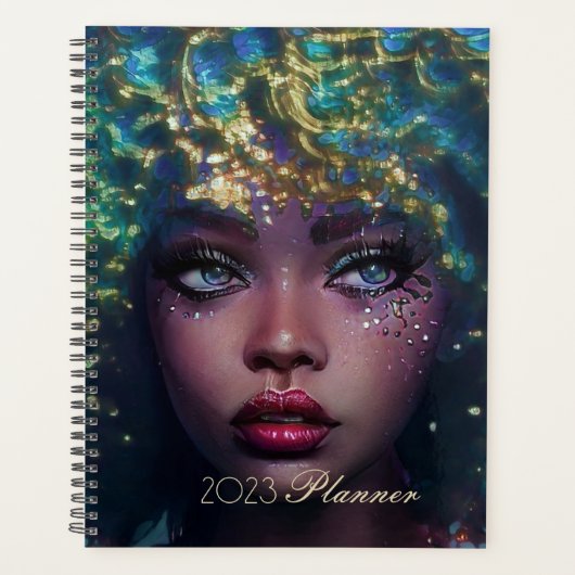 2023 Planner African American Woman Themas (Voorkant)