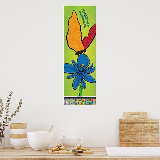 2023 Poster -Violet(te) & Butterfly -Buellton.Art (Keuken)