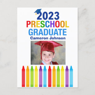 2023 Preschool Afstuderen PreK Kinder Foto Afstude Briefkaart