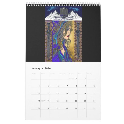 2023 Queens of Atlantis and Albion Calendar Kalender (Jan 2026)