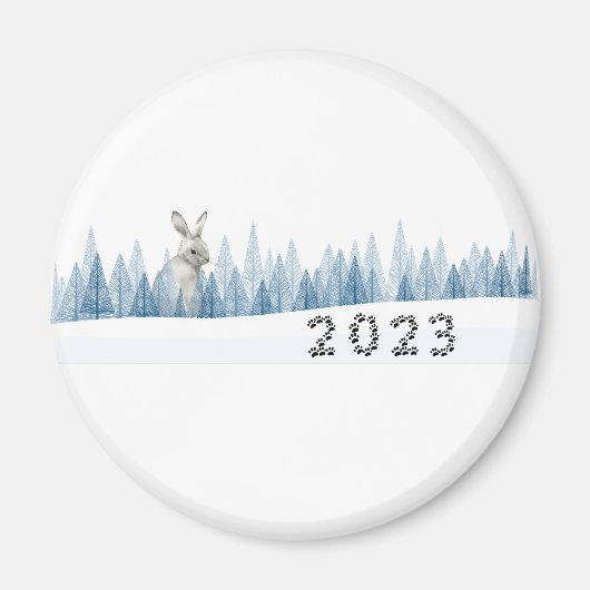 2023 Rabbit Year, New Year Magnet (Voorkant)