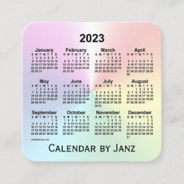 2023 Rainbow Shimmer Agenda van Janz Vierkante Visitekaartje