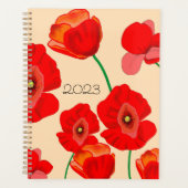 2023 Red Poppy Field Planner (Voorkant)