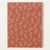 2023 Red Winter Floral & Foliage Bunny Planner (Achterkant)