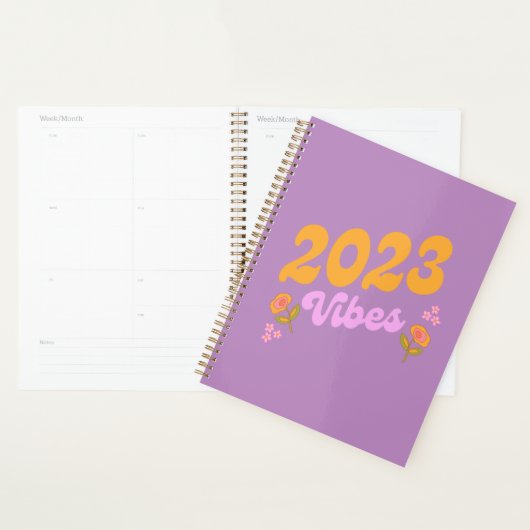 2023 Retro Vibes Yarly Planner (Display)
