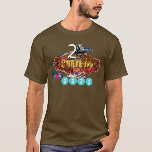 2023 Route 66 Tour T-shirt (Voorkant)