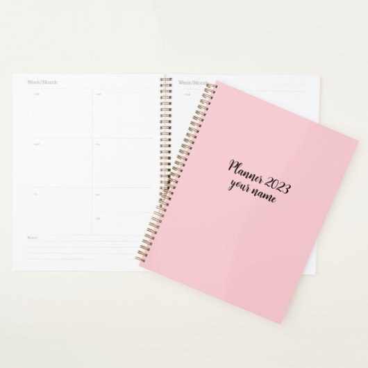 2023 roze maandelijks wekelijks planner (Display)