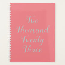 2023 Script Planner Peach roze